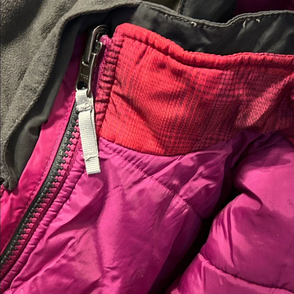The North Face Charcoal Jacket with Magenta Lining XS 6 ☀️